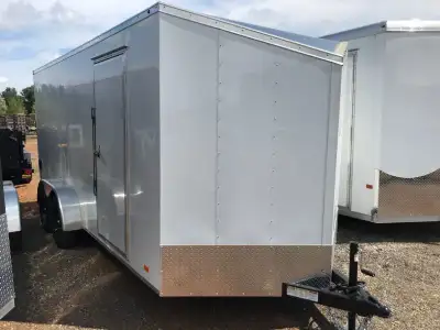 Save during Miska's In-stock Enclosed Trailer Sale Miska Hero 7' x 16' Enclosed Cargo Trailer w/ Ram...