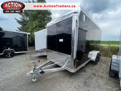 LEGACY SERIES ALL ALUMINUM FRAME 7' X 16' TANDEM AXLE CARGO W/ RAMP DOOR, EXTRA HEIGHT AND POLYCORE...