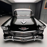 Check out this perfect 1956 Chevrolet Bel Air two door post restomod! This car is stunning! This is... (image 4)