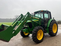 2005 John Deere 6420 Loader Tractor Green