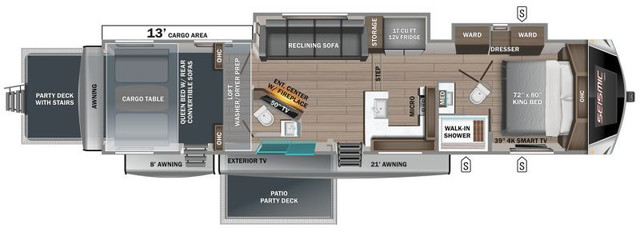 2025 JAYCO SEISMIC LUXURY 4113 in Travel Trailers & Campers in Hamilton - Image 2