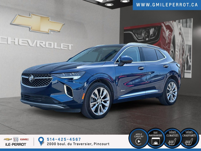 2022 Buick ENVISION Avenir,HUD,bancs/volant chauffants,très prop in Cars & Trucks in City of Montréal