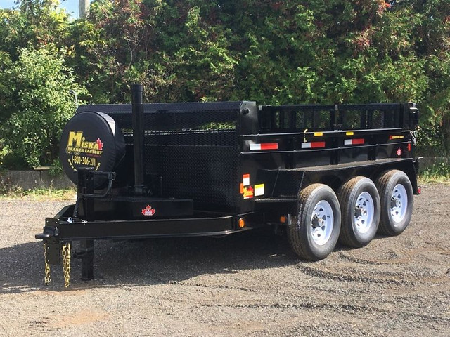 Miska 10 Ton Dump Trailer - Loaded with Features in Cargo & Utility Trailers in Oshawa / Durham Region - Image 4