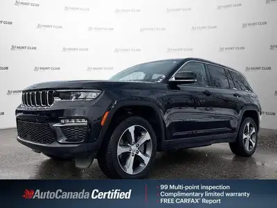 This 2022 Jeep Grand Cherokee 4xe seamlessly blends luxury and efficiency. Its 2.0L turbocharged PHE...