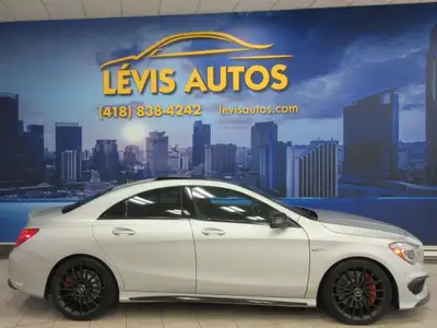MERCEDES-BENZ CLA45 AMG 2016 4MATIC TURBO 375 HP AERO PACKAGE / GPS NAVIGATION / TOIT OUVRANT ÉLECTR...