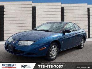 2001 Saturn S-Series MANUAL, KEY TWO DOOR, SUNROOF, GREY INTERIOR, CD PLAYER WITH RADIO!!