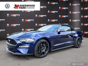 2019 Ford Mustang EcoBoost Premium Convertible | ACCIDENT FREE | LOW KM | | BLACK WHEEL PKG | LEATHER | CARPLAY