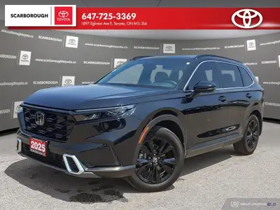 Check out this 2025 Honda CR-V Hybrid Touring AWD with 27,136 KMS, finished in a sleek Black exterio...
