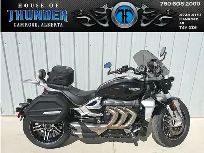 The 2020 Triumph Rocket III GT is a high-performance power cruiser built for riders who want both ja...