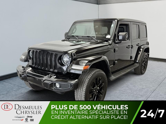 2023 Jeep Wrangler Sahara HIGH ALTITUDE toit sky one touch Cuir in Cars & Trucks in Laval / North Shore