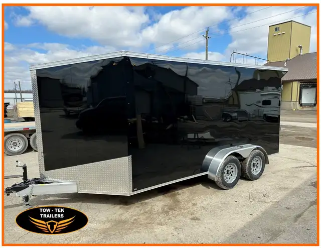 2025 Tow Tek  7 x 16 Transcend Deluxe, White ACM Walls, Spoiler! in Cargo & Utility Trailers in Mississauga / Peel Region - Image 3