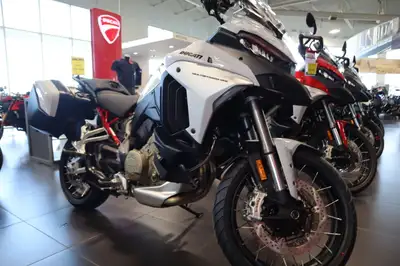2024 Ducati Multistrada V4 S Travel & Radar Spoked Wheels Iceberg White Rewrite travel rules Get rea...