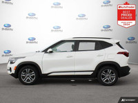 Recent Arrival! New Price! Odometer is 1991 kilometers below market average! White 2022 Kia Seltos E... (image 1)