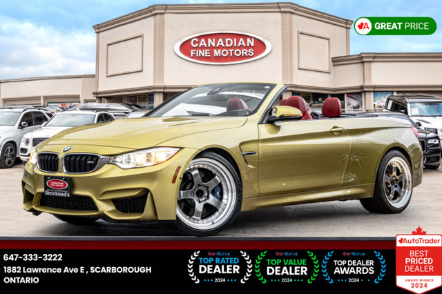 2016 BMW M4 CONVERTIBLE | RED INT | CARBON FIBER PKG | NAVI | in Cars & Trucks in City of Toronto