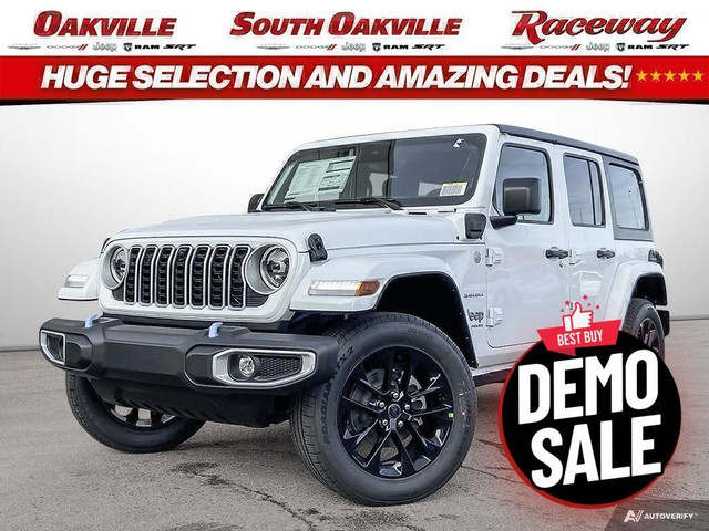 2024 Jeep Wrangler 4DR SAHARA | DEMO | HEATED LEATHER | HYBRID | in Cars & Trucks in Oakville / Halton Region