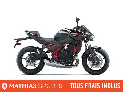 Concessionnaire des véhicules neufs et d'occasion. Sportive KAWASAKI Z650 2025 Style Sugomi percutan...
