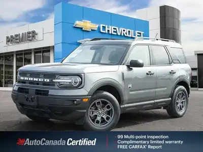 Odometer is 1127 kilometers below market average! Gray Metallic 2024 Ford Bronco Sport Big Bend 4WD...