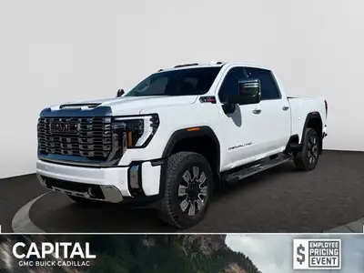 This 2025 GMC Sierra 2500HD in Summit White is equipped with 4WD and Turbocharged Diesel V8 6.6L/ en...