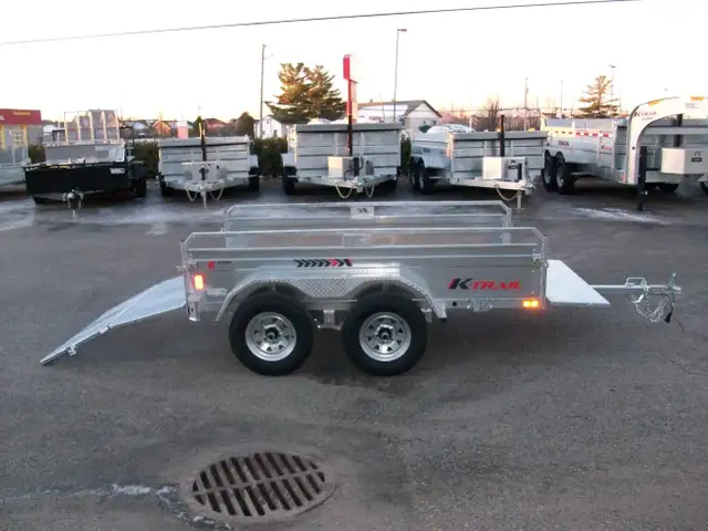 2025 K-TRAIL 5699-TPO-RP  56 X 99 2 ESSIEUX RAMPE PLIANTE ARRIER in Cargo & Utility Trailers in Laval / North Shore - Image 2