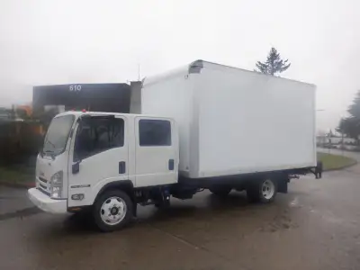 2019 Isuzu NQR Crew Cab 16 Foot Cube Van 6 Passenger With Power Tailgate Diesel,5.2L L4 TURBO DIESEL...
