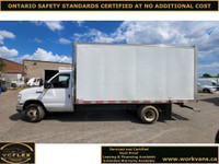  2017 Ford E-Series Cutaway Chassis E-450 16Ft Cube Vans + Ramp 