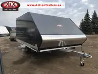 2023 HYBRID 8.5′ WIDE SNOWMOBILE TRAILER WITH SKI GLIDES + MATS!