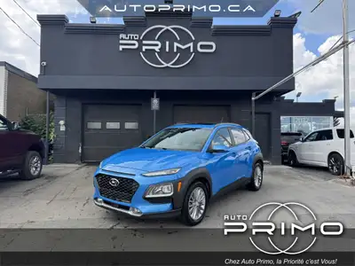 2020 Hyundai Kona Luxe AWD Automatique Cuir Toit Ouvrant Nav Carplay Caméra de Recul Bluetooth Cruis...