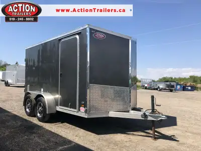 USED 2021 LEGACY SERIES ALL ALUMINUM FRAME 6' X 12' TANDEM AXLE CARGO W/ REAR DOUBLE BARN DOORS! Our...