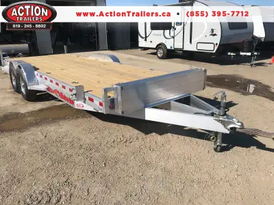 Action trailers 7 X 22 WOLVERINE ALL ALUMINUM CAR HAULER W/ 7,000LB AXLES WE OFFER FINANCING FROM $0...