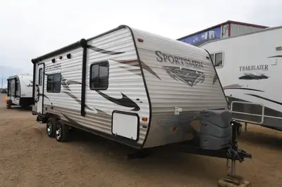 Couples that go on adventures together, stay together—find new ones in the 2015 KZ Sportsmen 241RKS...