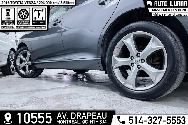 2016 TOYOTA Venza AWD/CAMERA RECUL/MAGS/CRUISE/ECRAN MEDIA in Cars & Trucks in City of Montréal - Image 3