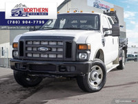 2008 Ford F-350 Chassis CREW CAB 4X4 FLAT DECK ONLY 109KM