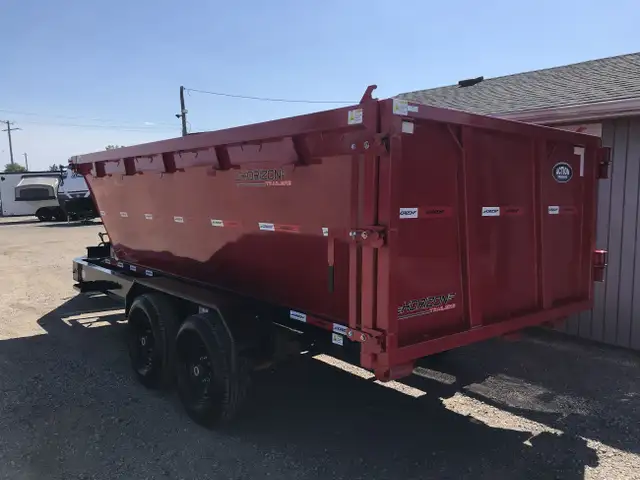 2025 HORIZON ROLL-OFF 16′ DUMP TRAILER  in Cargo & Utility Trailers in London - Image 7
