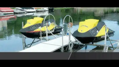 PWC SMALL BOAT LIFTS / SEADOO MODELS $1999 !!!!!! Boat Lift Transport wheels Choice of motor :110 V...