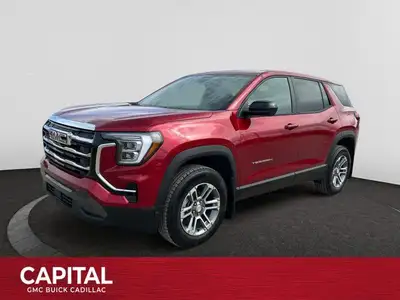 This 2025 GMC Terrain in Volcanic Red Tintcoat is equipped with AWD and Turbocharged Gas I4 1.5L/-TB...
