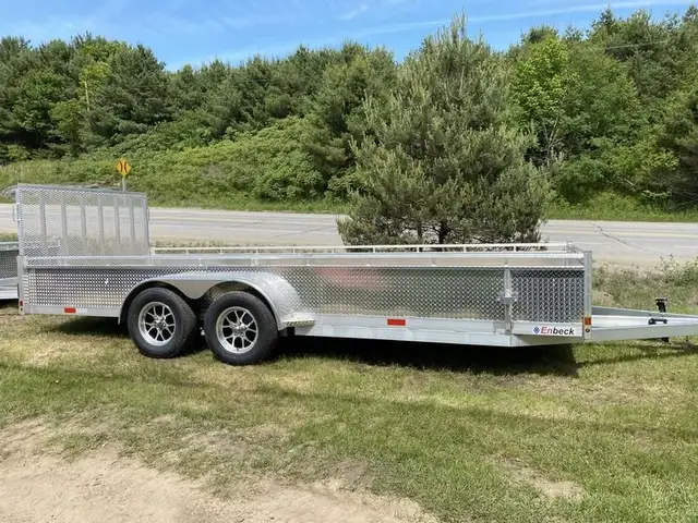 2025 All Aluminum Enbeck 7 x 18' Tandem - 17" sides in Cargo & Utility Trailers in Mississauga / Peel Region - Image 2