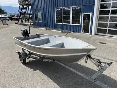 The 2018 Lund A12 is a compact, durable aluminum utility boat built for anglers and outdoor enthusia...