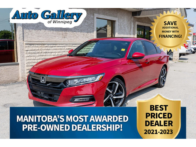 2018 Honda Accord SPORT | SUNROOF | LEATHER | HEATED SEATS | REM in Cars & Trucks in Winnipeg