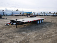 2024 SWS 26' Deck Over Wheel Trailer w/ Pull Out Ramps (3) 7K Ax