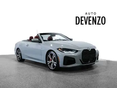 2022 BMW M440i xDrive Convertible Turbo 3.0L 382hp, Brooklyn Grey Metallic on Tacora Red, Premium En...