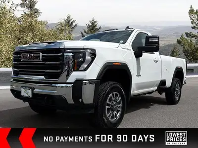 Command the road with this 2024 GMC Sierra 2500HD SLE Regular Cab Pickup. Its powerful Duramax 6.6L...