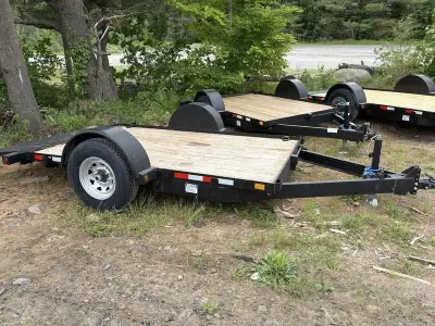 Canada Trailer Gravity Tilt 7' x 12' -7K GVWR:7,000 lbs AXLES: (1) 7,000 lbs Axles w/ Easy Lube Spin...