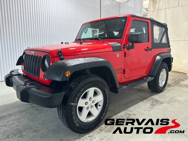 2018 Jeep Wrangler JK Sport V6 Automatique A/C Mags *Bas kilomét in Cars & Trucks in Shawinigan