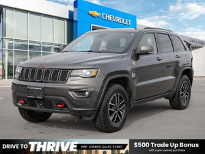 2021 Jeep Grand Cherokee Trailhawk | 3.6L V6 | Pro Tech Pkg | Bi-Xenon Headlights | Air Suspension | Leather Bucket Seats