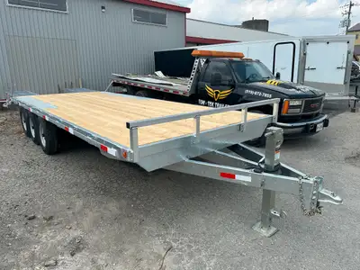 or sale is a 2025 -Tow Tek Galvanized 25' (20' + 5' Beaver tail) tailer with Fold flat ramps, Giving...