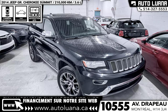 2014 JEEP Grand Cherokee Summit TOIT PANO/SIEGE VENTILE/NAVI/LED in Cars & Trucks in City of Montréal - Image 2