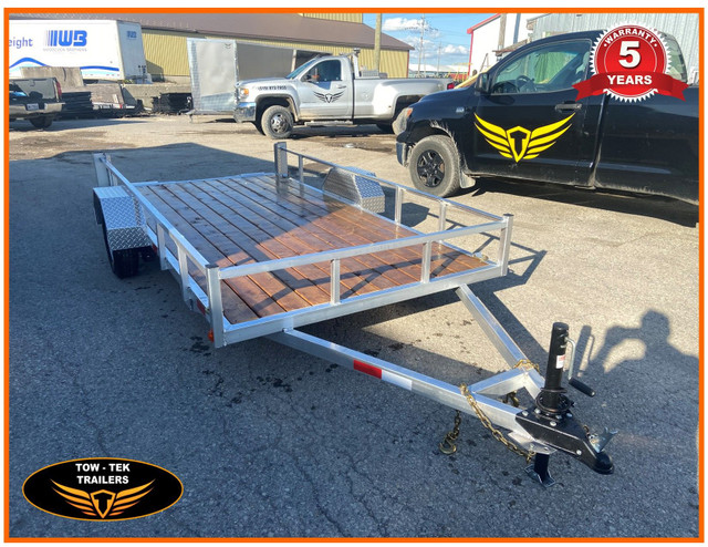 2025-Tow-Tek Aluminum 6 x 12 Utility trailer with drop in Ramps! in Cargo & Utility Trailers in Mississauga / Peel Region - Image 2