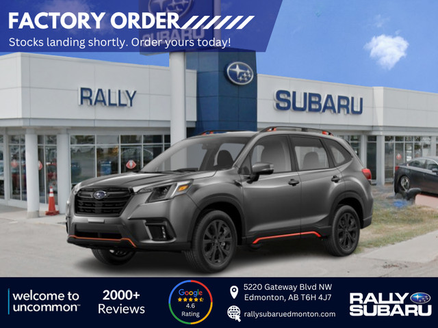 2024 Subaru Forester Sport - AVAILABLE TO FACTORY ORDER!! in Cars & Trucks in Edmonton