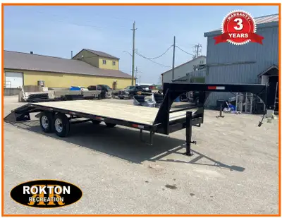 For sale is a Tow Tek Trailers 8.5 x 24' ( 159 + 3' Beaver tail , heavy-duty tube frame and powder-c...