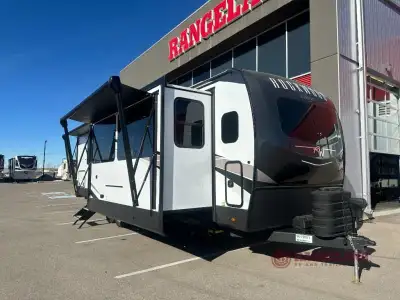 Forest River Rockwood Signature travel trailer 8339FK highlights: King Bed Slide Out Front Kitchen E...